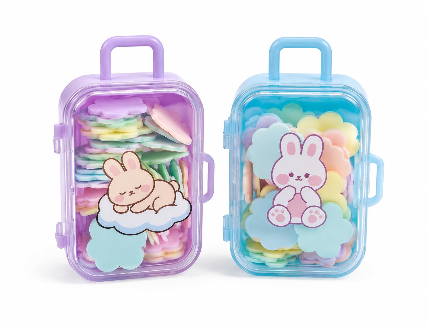 Paper Soap Sheets in Animal Shaped Cases, Portable Travel Soap, Panda and Bear Designs (MULTICOLOUR)-image-1