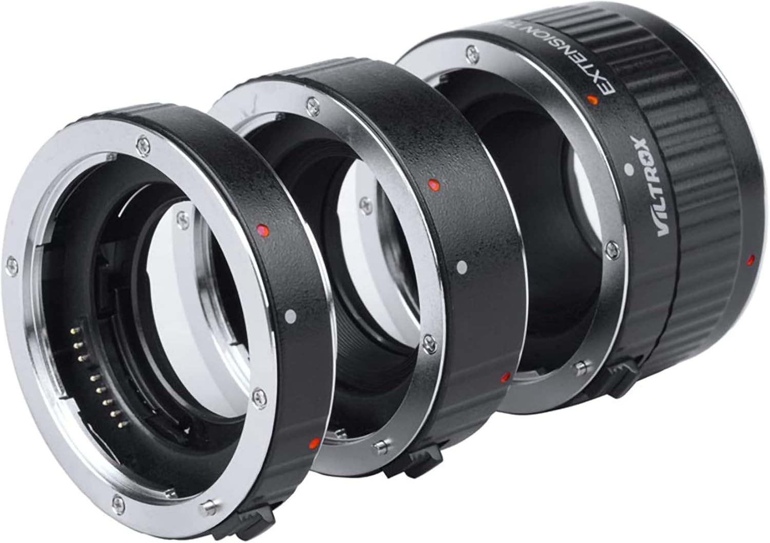 VILTROX DG-C Auto Focus Extension Tube Set Macro Extension Tube Set Adapter Ring (12mm+20mm+36mm) for Canon EF/EF-S Lens DSLR Camera