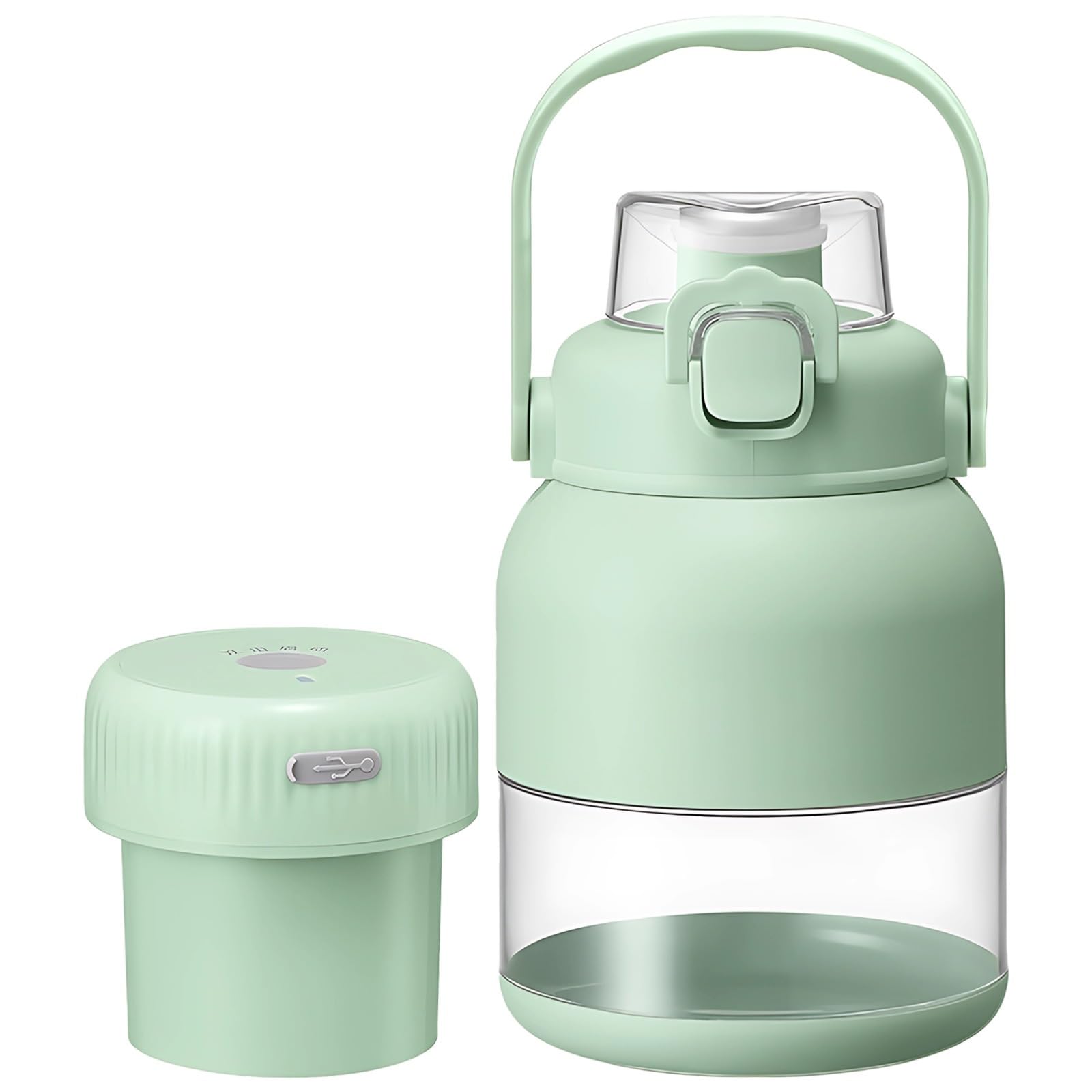 Portable Mini Juicer, 16.9 Fl Oz Wireless Blending Cup, Rechargeable USB Juicer for Fruits & Smoothies, with Detachable Lid for Easy Use & Travel