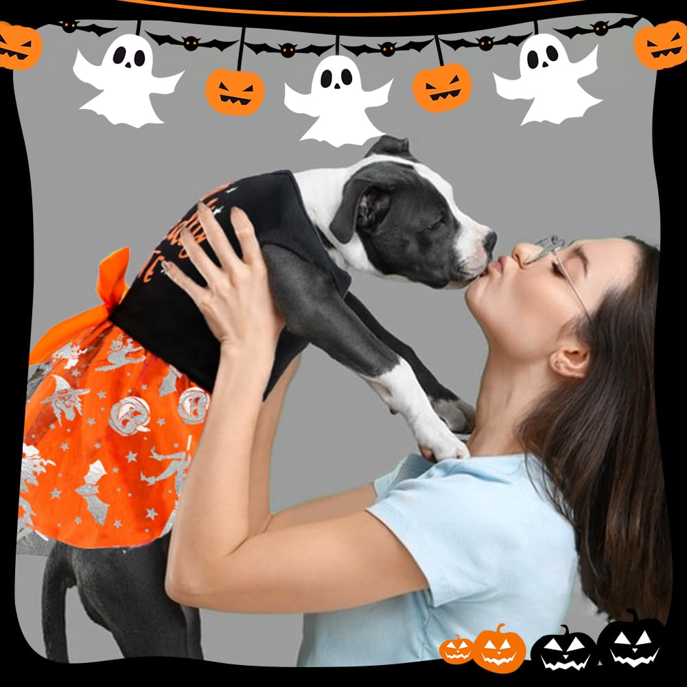 Multicolor Dog Dresses, Funny Puppy Dress with Bow for Small Large Dogs - Image 2