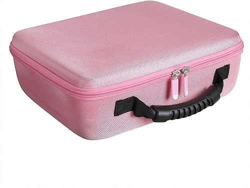 Miniatura 4 de Hermitshell Estuche de viaje duro para PicassoTiles  Playmags juego de 100 piezas de 100 piezas de azulejos magnéticos de construcción (rosa)