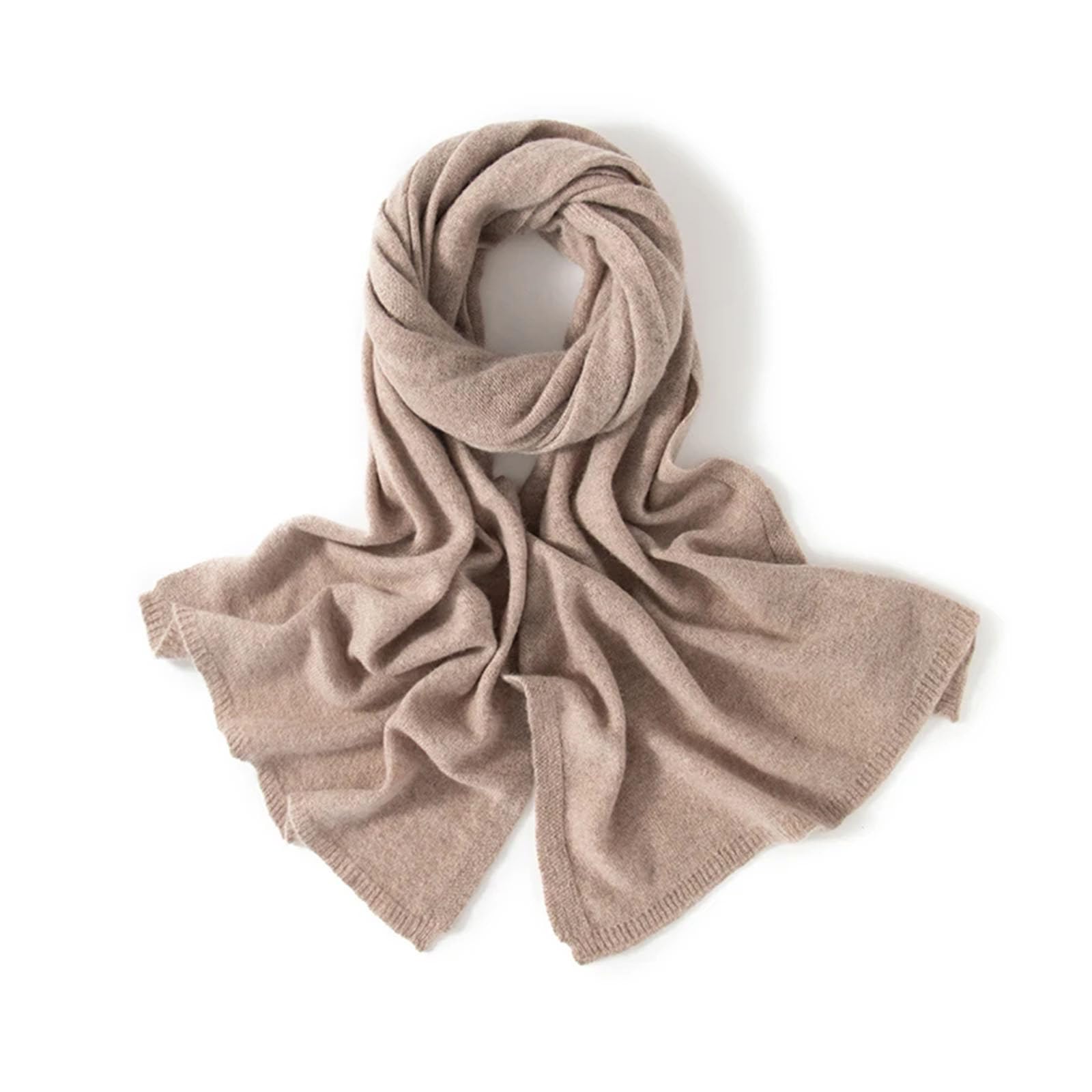 Donne che lavorano a maglia inverno autunno morbido caldo Laides solido cashmere sciarpe