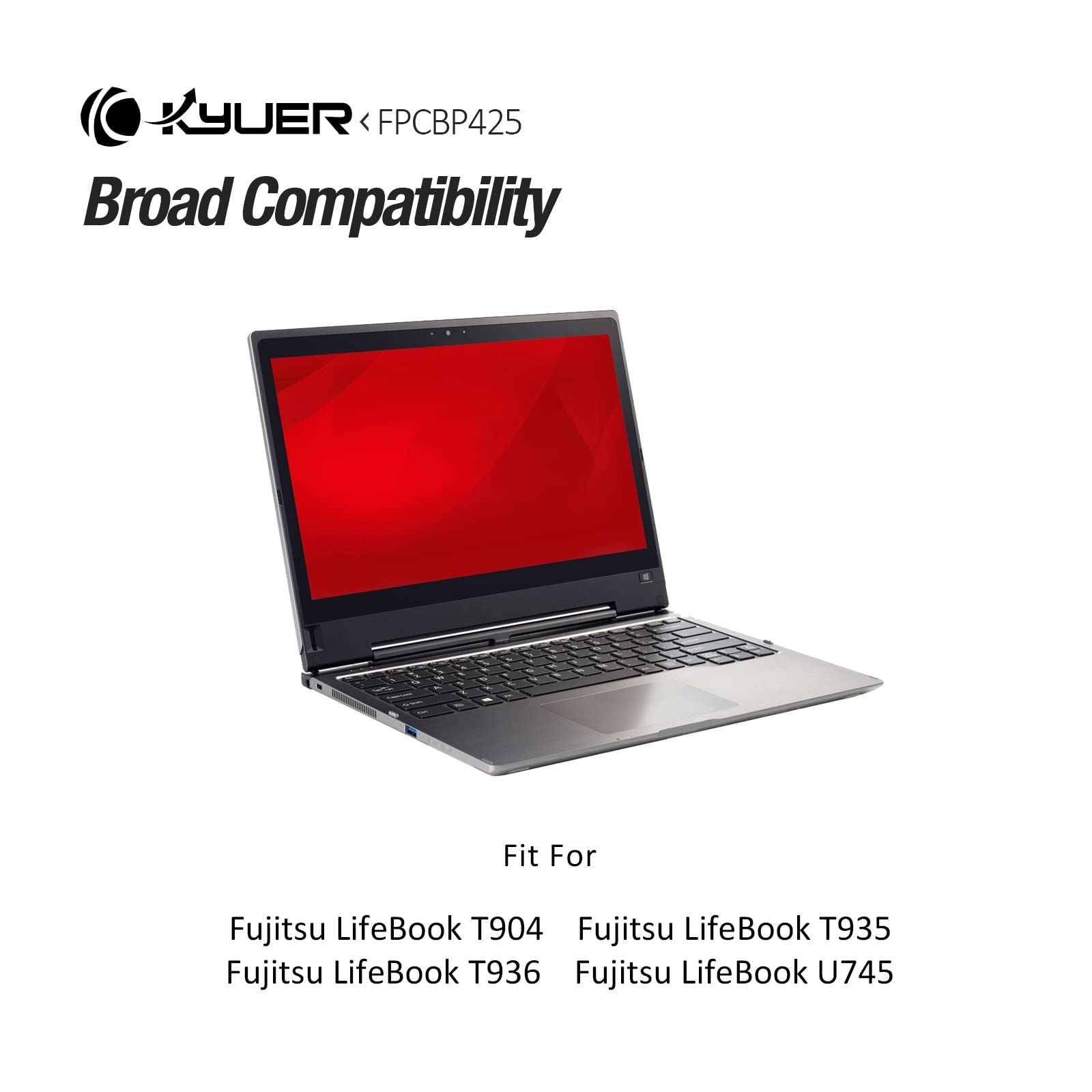 45Wh FPCBP425 FPCBP425AP Bateria do Fujitsu LifeBook U745 T904 T935 T936 VFY i7-5600u i5-5200u T9040MXA11DE T9040MXE11NL T9040MXP11DE T9350M451BDE T9350M47APDE 2-in-1 Ultrabook FMVNBP232 FPB0315S