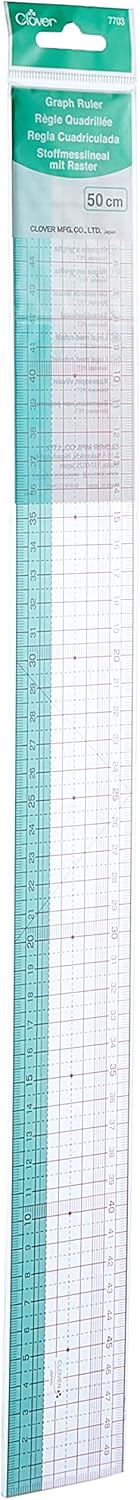 Clover Graphic Ruler 50cm CL7703, Bunt, 50 cm – BigaMart