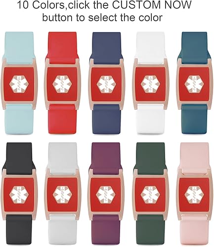 Miniatura 2 de Pulseras de alerta médica en blanco grabadas con grabado gratuito, pulsera médica de primera alerta, pulseras de identificación de emergencia