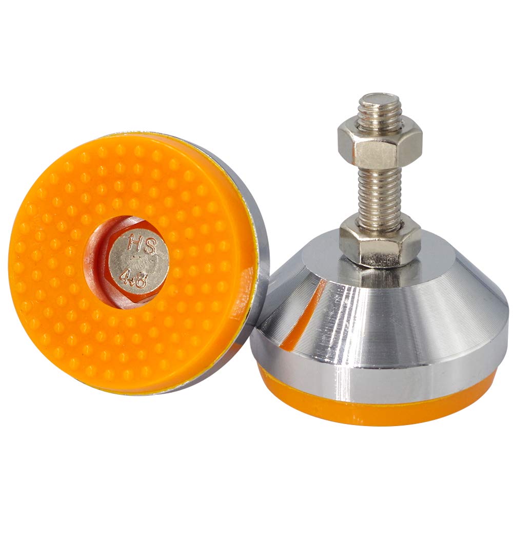 Wolfride 2Pcs Machine Leveling Feet Heavy Duty M10 Thread Adjustable Leg Leveler for Workbench, Machine