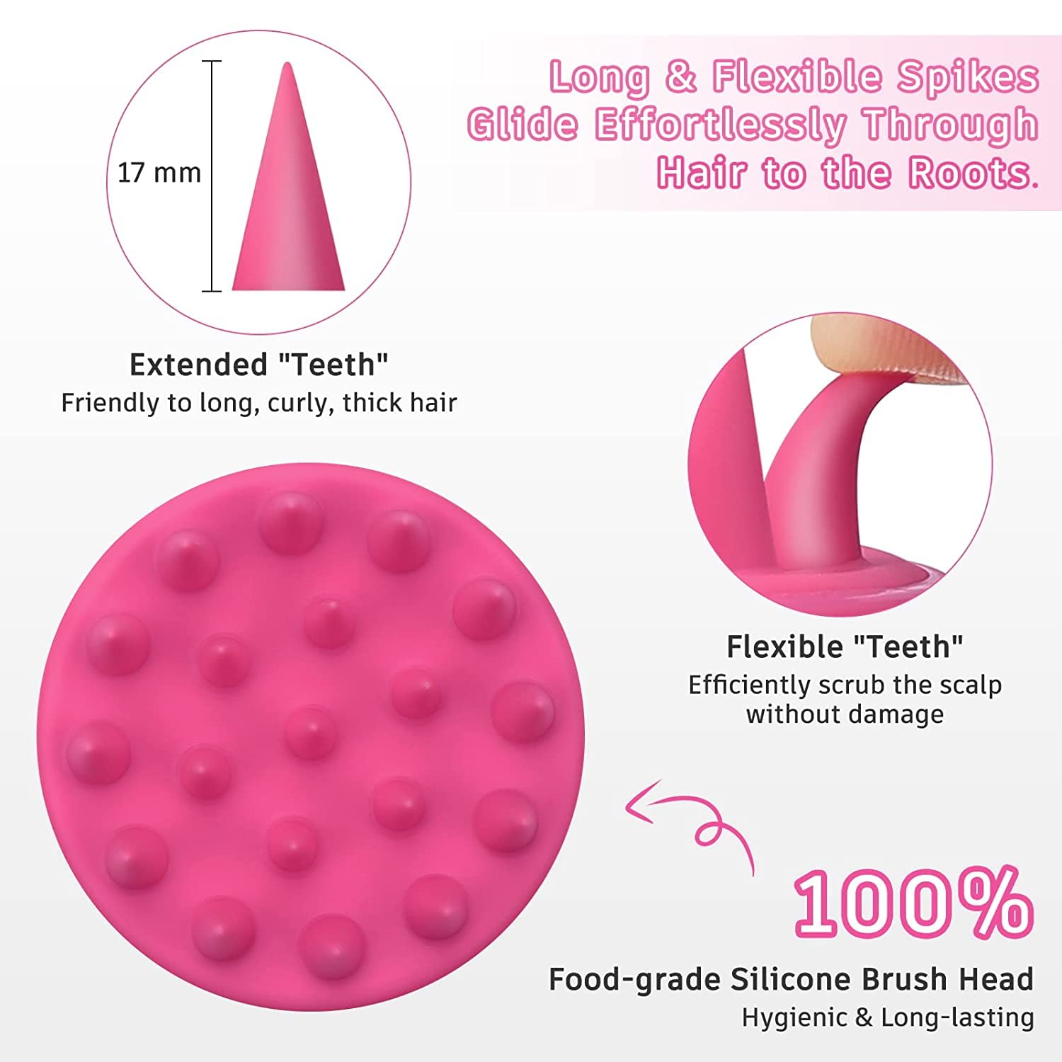 Renesmee Grace Nnvg Handheld Manual Scalp Massager Silicone Shower Shampoo Brush For Hair Washing, Head, Body, Scalp Shower Renesmee Grace Nnvg Handheld Manual Scalp Massager Silicone Shower Shampoo Brush For Hair Washing, Head, Body, Scalp Shower