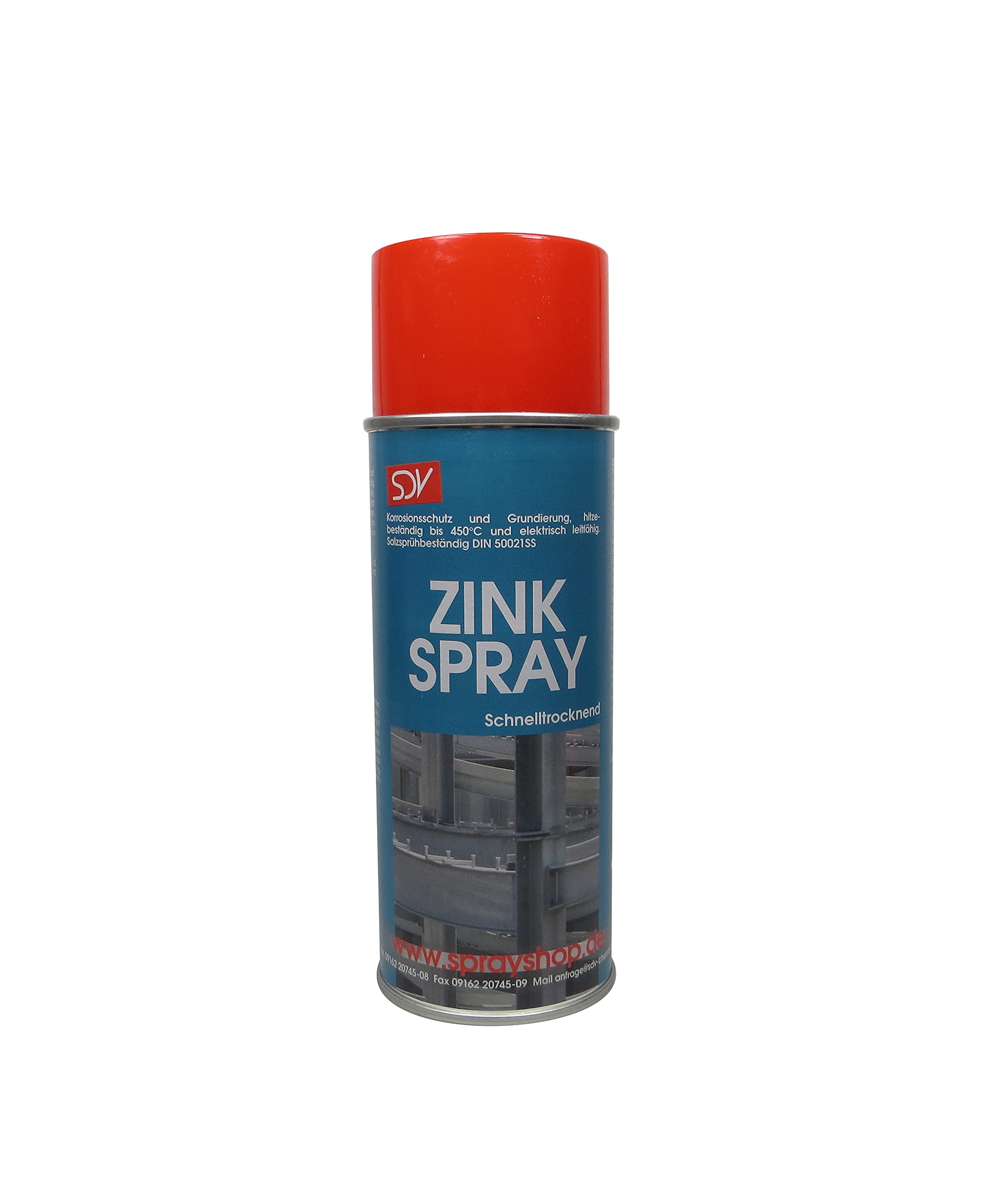 SDV Chemie Zinkspray 12x 400ml Zinkstaub Rostschutz Grundierung Zink-Spray Zinc Spray