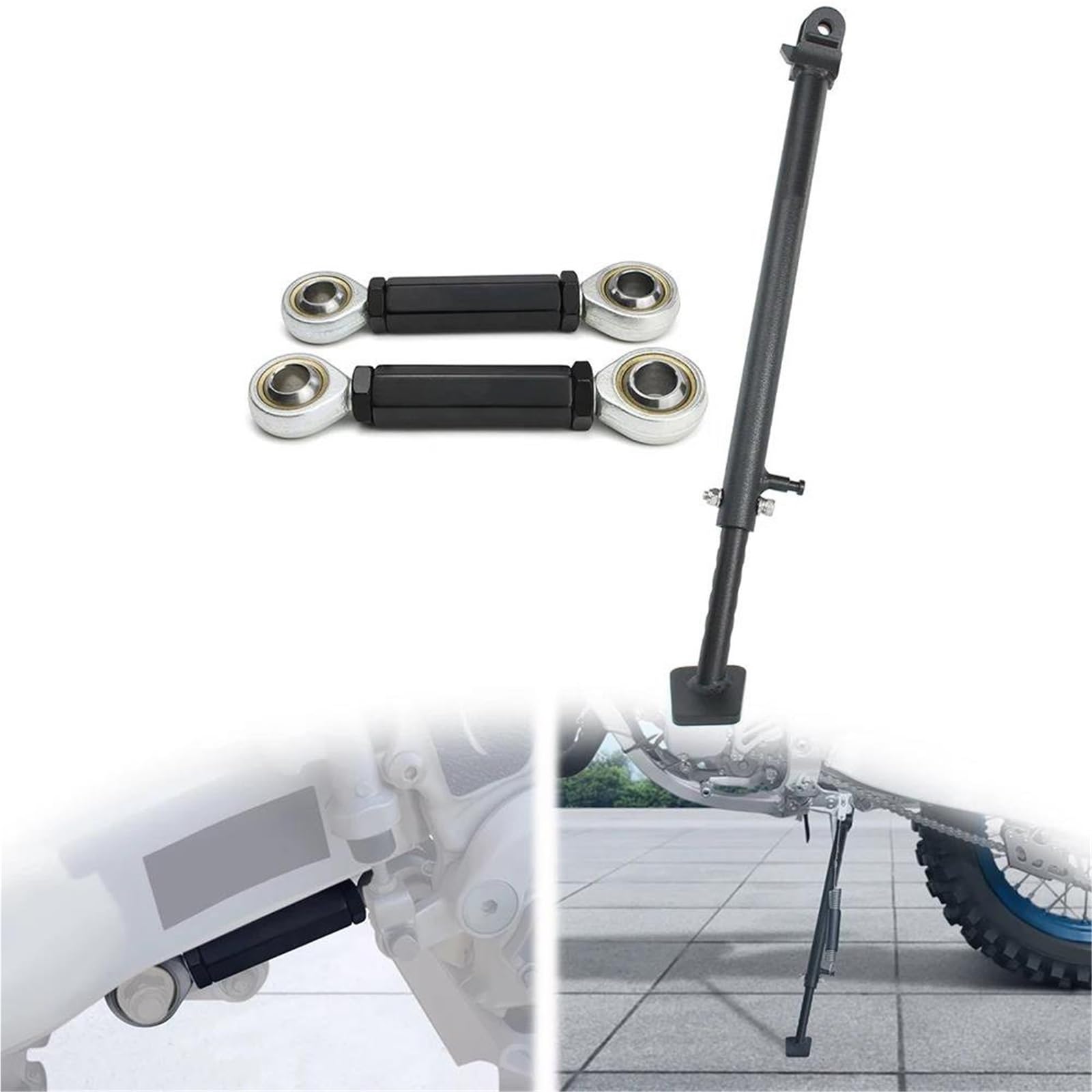 Rivestimenti Laterali Cavalletto Laterale Regolabile Moto E Collegamenti di Abbassamento della Sospensione Posteriore per Y&amaha WR250F 2007-2019 WR450F 2007-2018 YZ450F