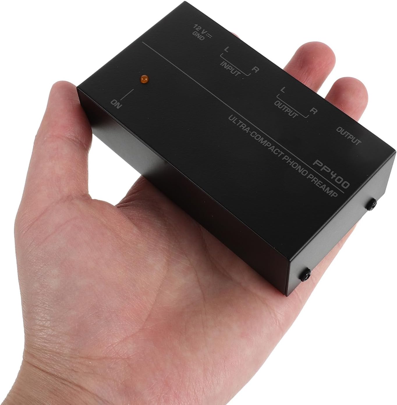 Audio Preamplifier for Turntable, Metal Phono Preamp Module, Electronic Phonograph Amplifier for Music Parties, Vinyl Record Players, US Plug