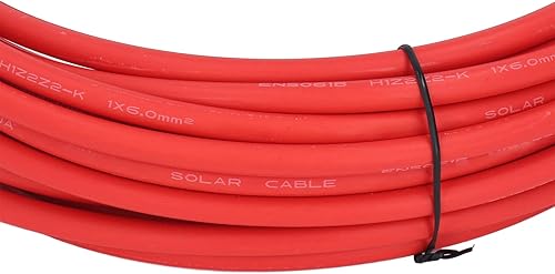 Miniatura 8 de Cable de panel solar, 6 cables fotovoltaicos cuadrados de cable fotovoltaico solar de doble capa de aislamiento de cobre estañado, piezas y