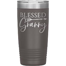 Blessed Granny Tumbler - 20oz Engraved Stainless Steel Cup - Pewter