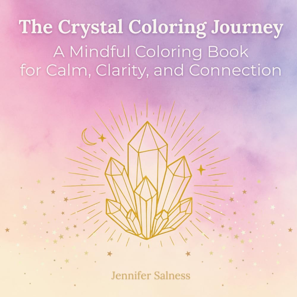 The Crystal Coloring Journey: A Mindful Coloring Book for Calm, Clarity, and Connection: Meditate, Manifest, and Shine through Art and Intention