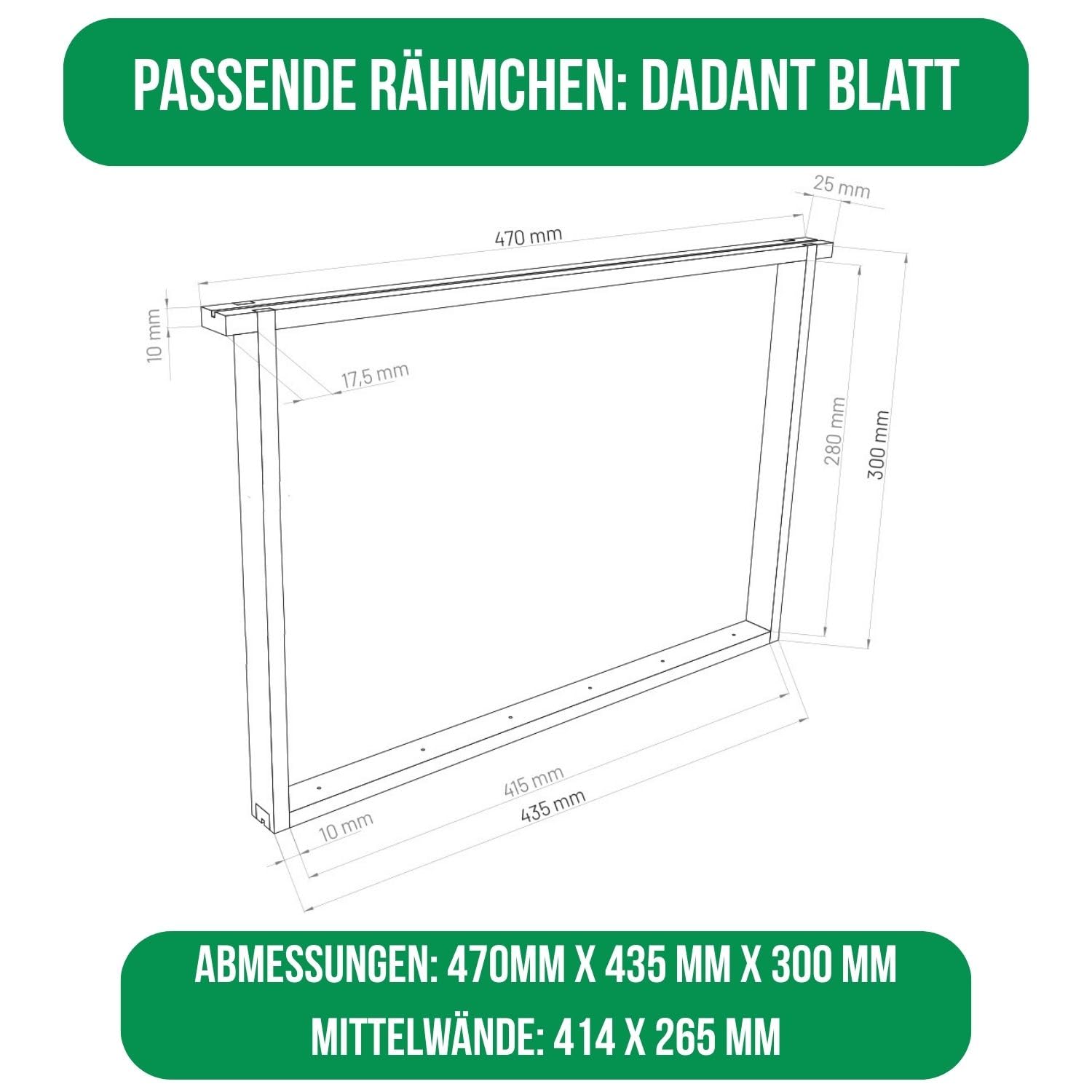 LYSON Bienenbeute Styropor Dadantbeute Dadant Blatt Beute OPTIMA Bienenstock-Set mit niedrigem Varroa-Kunststoffboden (GRÜN-GRAU) für die Selbstmontage (Passende Rahmen:47×43,5x30cm;47×43,5x15,9cm)