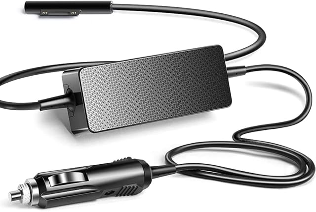 Surface Pro Charger, DC Adapter 12V-24V Car Charger for Microsoft Surface Pro 9 Pro 8 Pro 7 Pro 6 Pro X Surface Book 3 Surface Laptop 5 Laptop 4 Surface Go 3 15V 6.33A Laptop Power Supply Cable