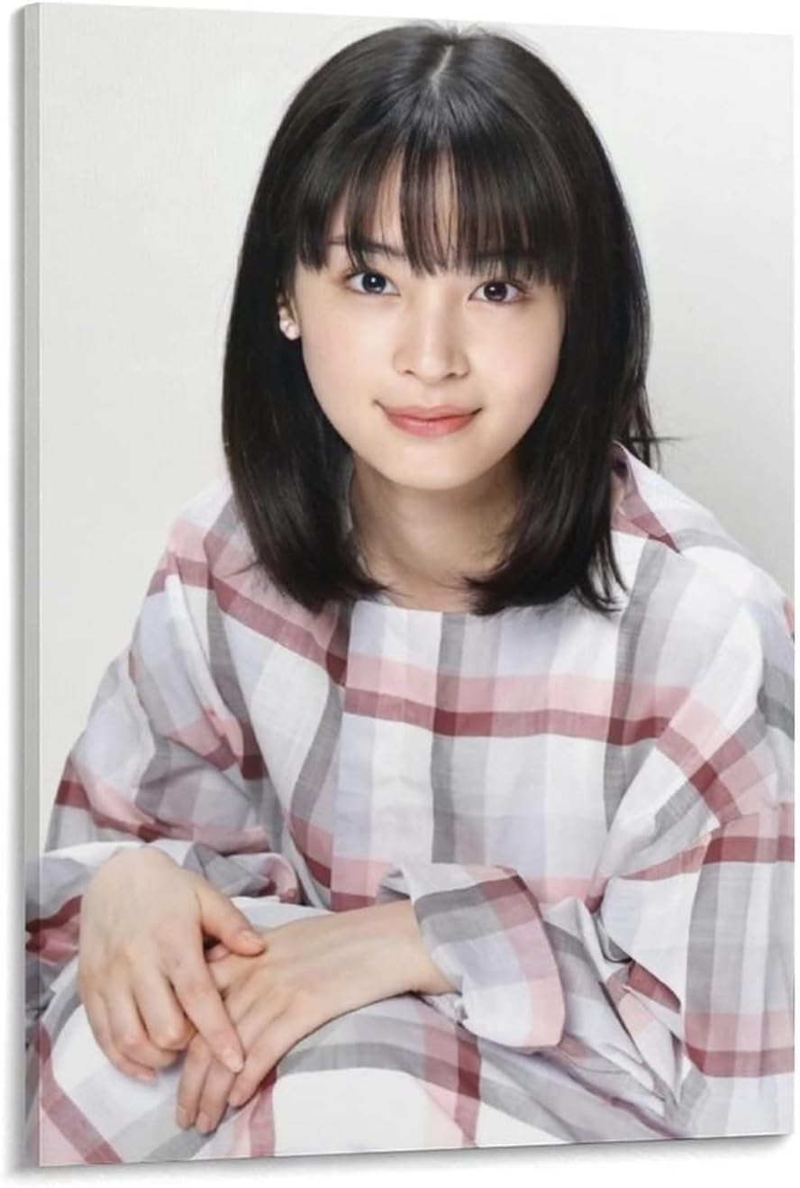 広瀬すずが りこうさ ポスター キャンバス 印刷 壁アート 油彩画 モダン ホーム装飾 誕生日ギフト すぐに掛けられます24x36inch 60x90cm ベビーグッズも大集合