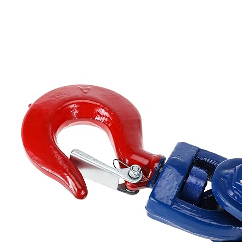 Miniatura 4 de KUNTEC Bloque de arrastre de 2 toneladas con gancho, polea de 3 pulgadas, cuerda de alambre de 38 pulgadas, recuperación trasera del rollo