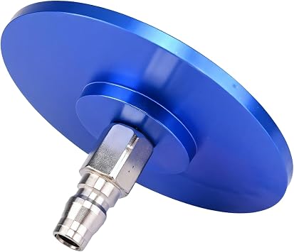 10 Cm Aluminum Vac-U-Lock Suction Cup Adapter, Blue Quick Connect for Air Tubing, Metal Fitting, and Easy Care