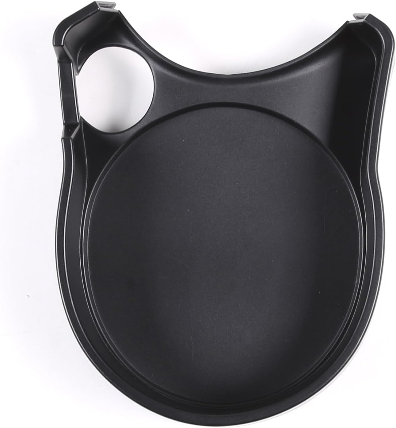 Car Cup Holder Storage Box Compatible with Fiat 500 2007-2015 ABS 1PCS,Central Control Organizer Box Tray,Water Cup Holder Auxiliary Organizer Interior Accessories (Black)