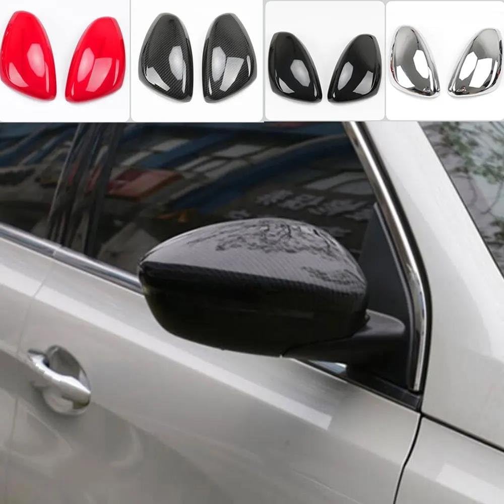 Para Peugeot 208 2012-2019 Y Citroën C3 2016-2020 Protector De Espejo Retrovisor Lateral Tapa de Espejo Retrovisor(Rojo)