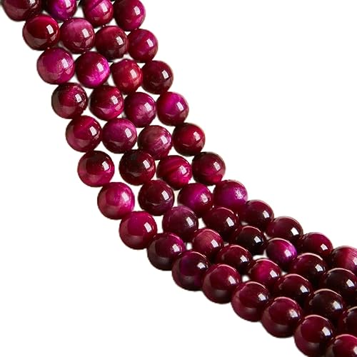 Miniatura 17 de 60 piezas de cuentas de amatista natural de 6 mm, cuentas de piedras preciosas redondas sueltas para hacer joyas