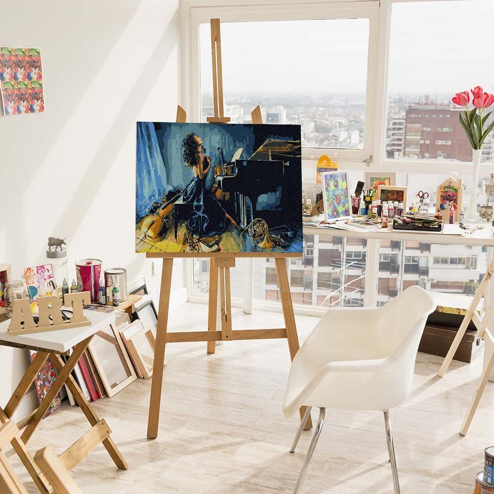 Artnapi Kit per dipingere con i numeri, per adulti e bambini, con cornice, 40 x 50