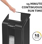 Fellowes Automax 100M Auto Feed Shredder (4629001) Shredder,Black, 26.4" x 15.4" x 14.6"