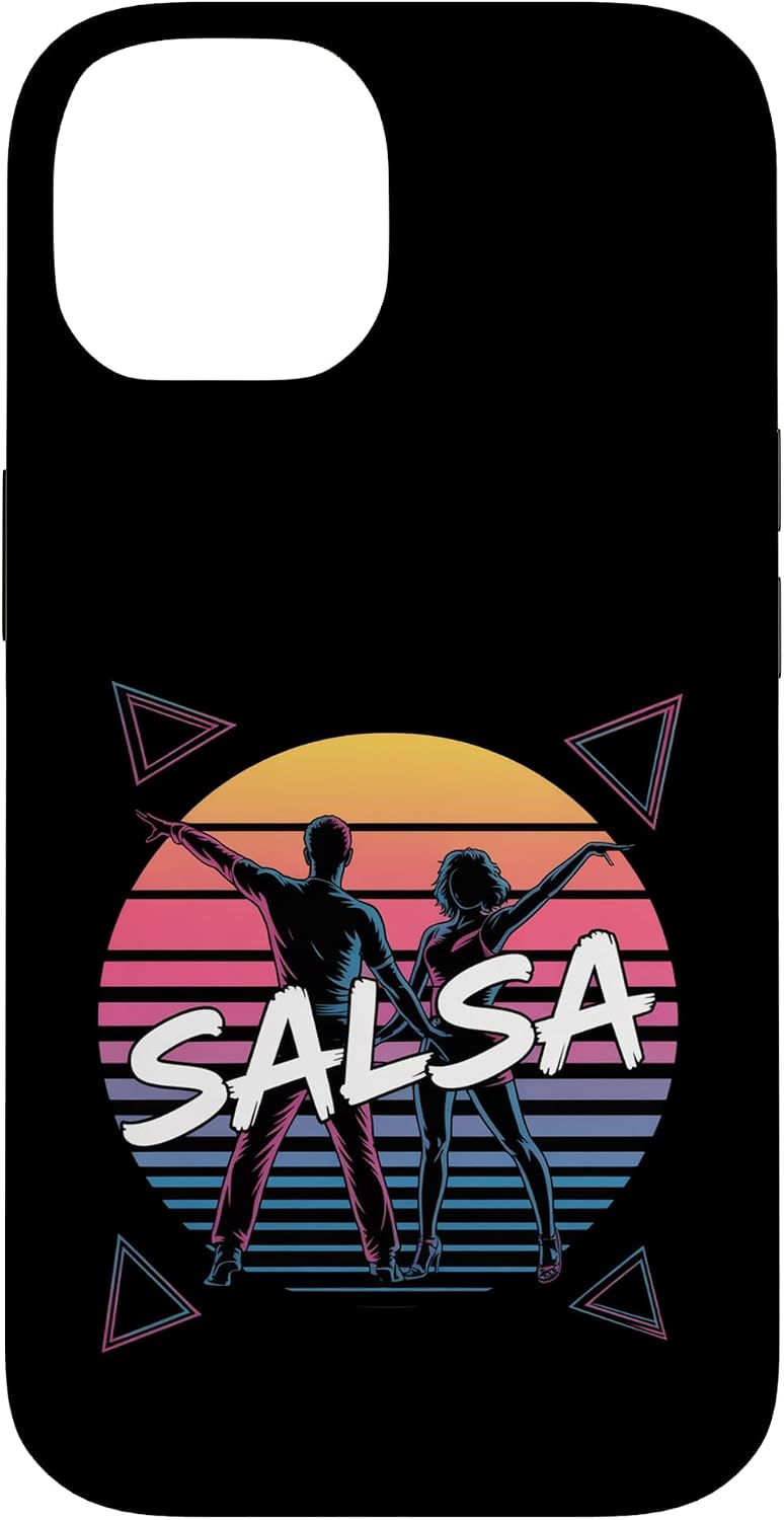 Funny Salsa Dancing Retro Sunset Saying Lovers Case for iPhone X/XS image 4
