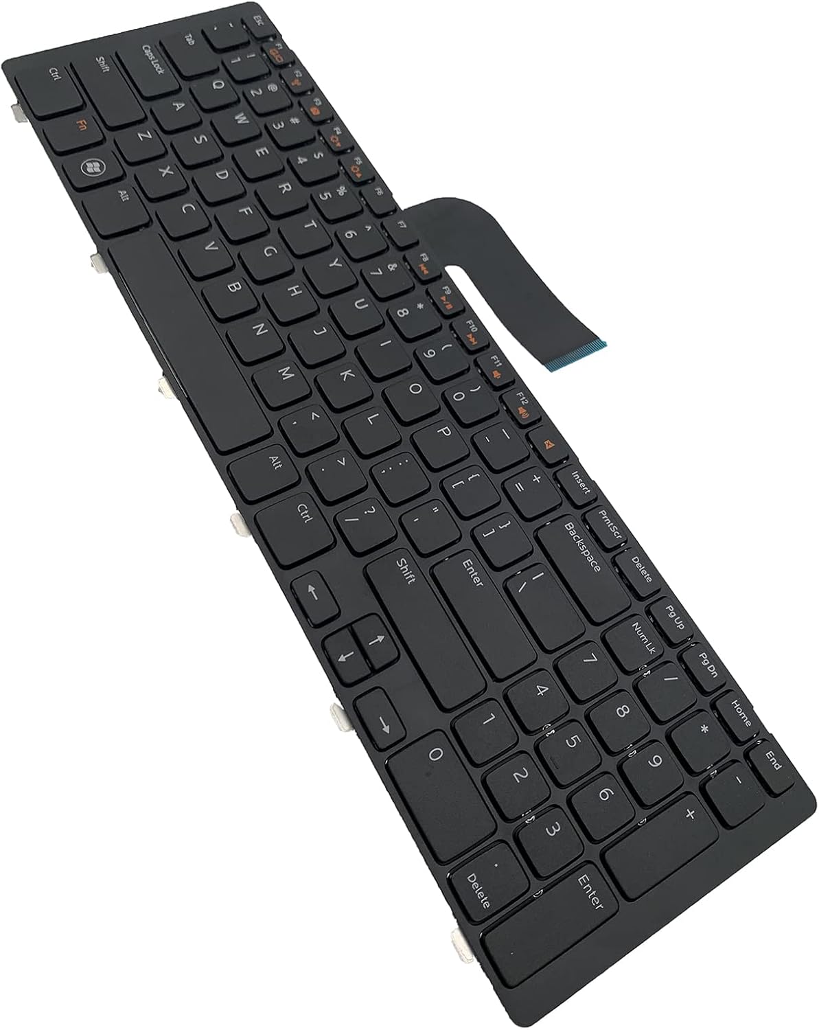 Laptop Replacement US Layout Keyboard for Dell 17R N7110 L701X L702X 5720 7720 XPS 17 L702X 3750 Black Frame