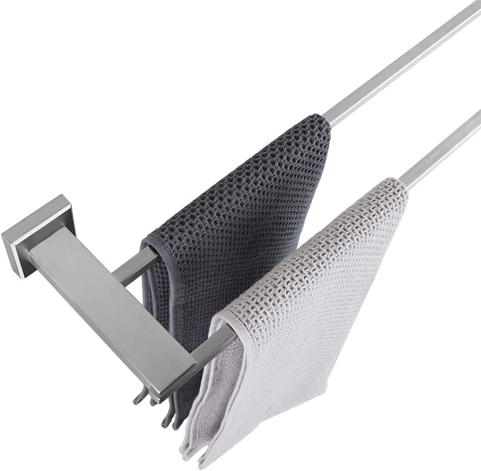 JQK Double Bath Towel Bar, 30 Inch Stainless Steel Towel