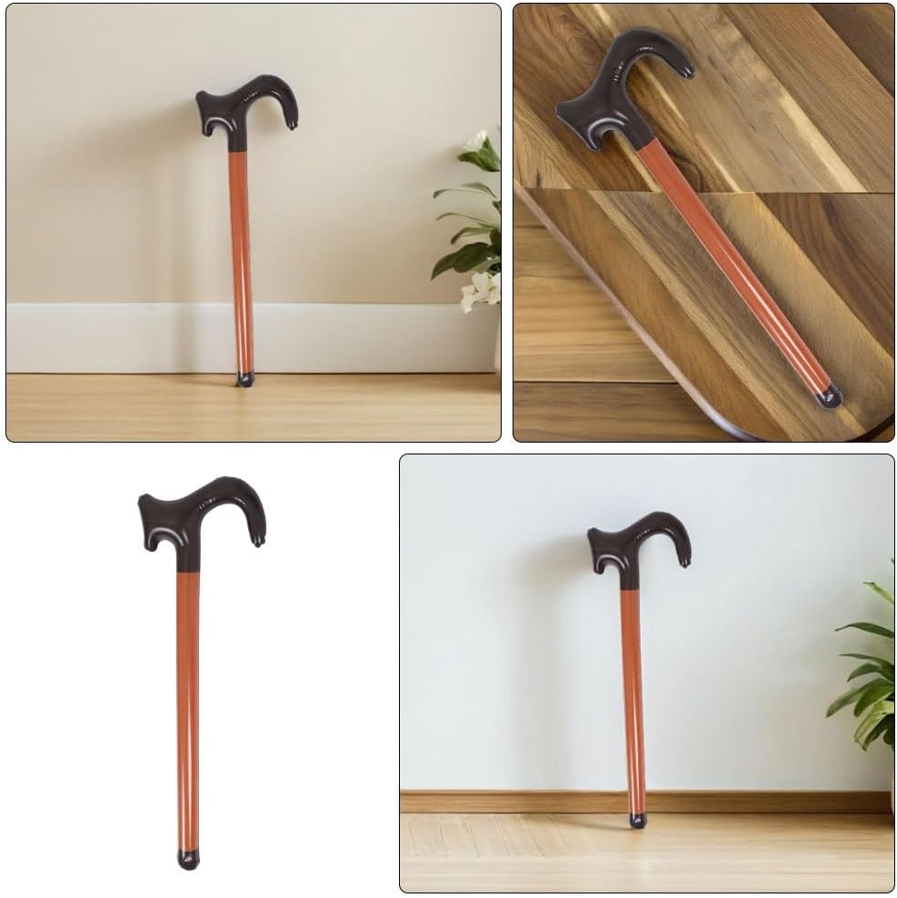 VANZACK 3pcs Blow Up Walking Stick Cane, Halloween Inflatable Cane Props, Funny Costume Accessories for Party Decorations, Family Gatherings, School Events