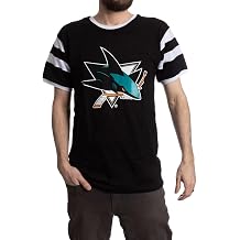 Calhoun NHL Surf & Skate Mens Shoulder Stripe Varsity Inset Sleeve Retro Style T-Shirt   The Coastal Collection