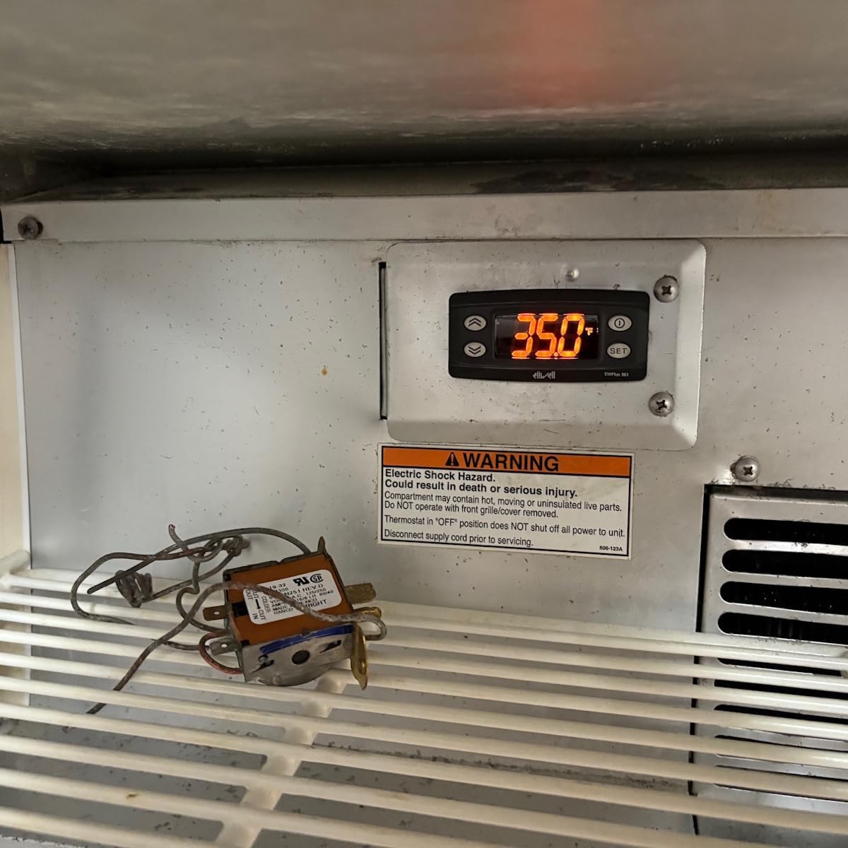 Genuine OEM Eliwell EWPlus 961 Digital Temperature Controller 230V with NTC Probe, Commercial Refrigeration Thermostat for Walk-in Coolers, Freezers & Refrigerated Display Cabinets