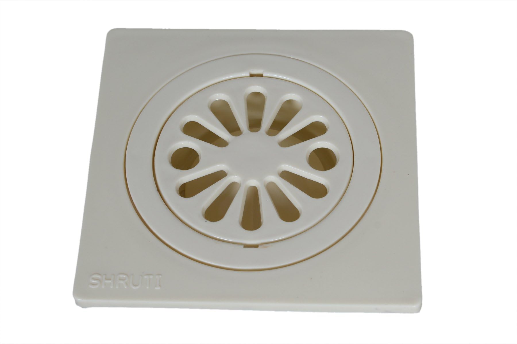 SHRUTI Abs Delux Drainage Cover,Floor Trape,Gutter Jali for All Types of Water Drain Outlet.Anti Cockroach Jali -1267 (Ivory)
