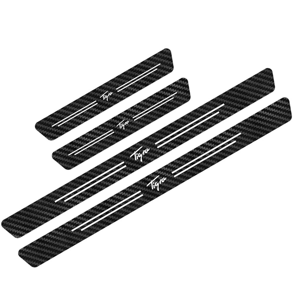 SDYAYFGE 4Pcs Kick Plates Car Door Sill Protector,for Opel Tigra