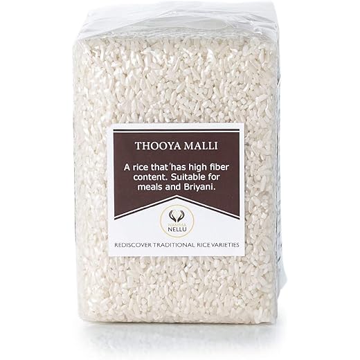 Namma Nellu White Rice - Thooyamalli Raw - 1 kg