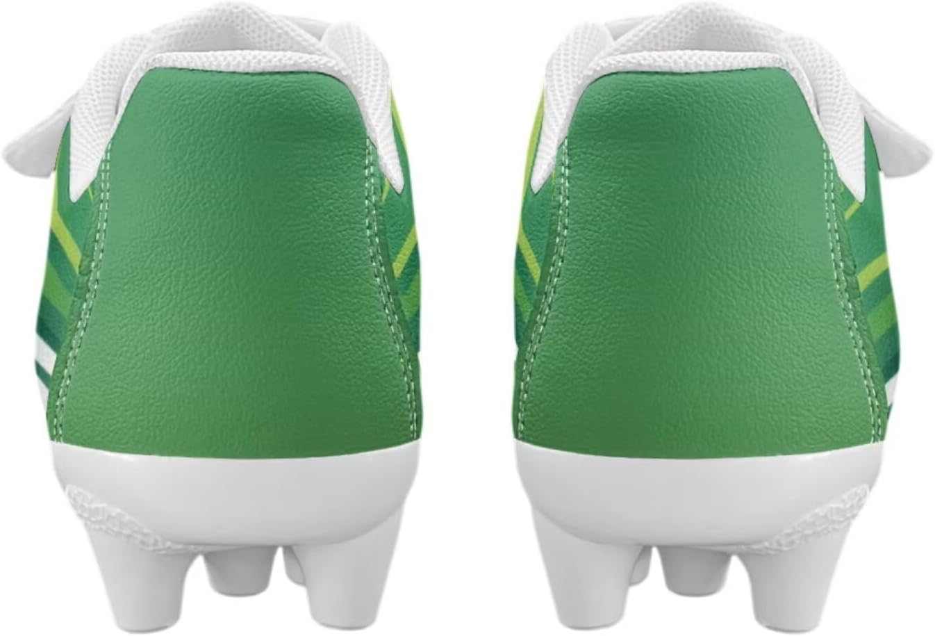 Youth Football Cleats Kids Soccer Cleats Boys Girls Outdoor Firm Ground Football Shoes Training Non Slip Running Shoes Size 2 Green