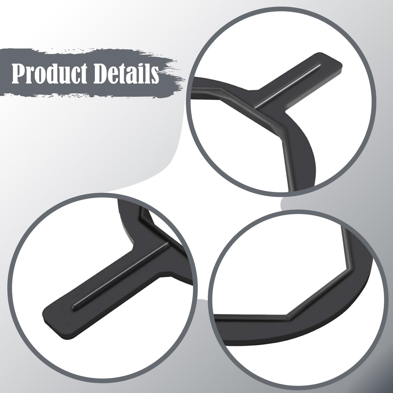 154512 Llave de 6-1/2" Entre Caras Planas Accesorios de Reparación Tapa de Arena Estable para Piscinas Piezas de Repuesto de Metal de Alta Resist