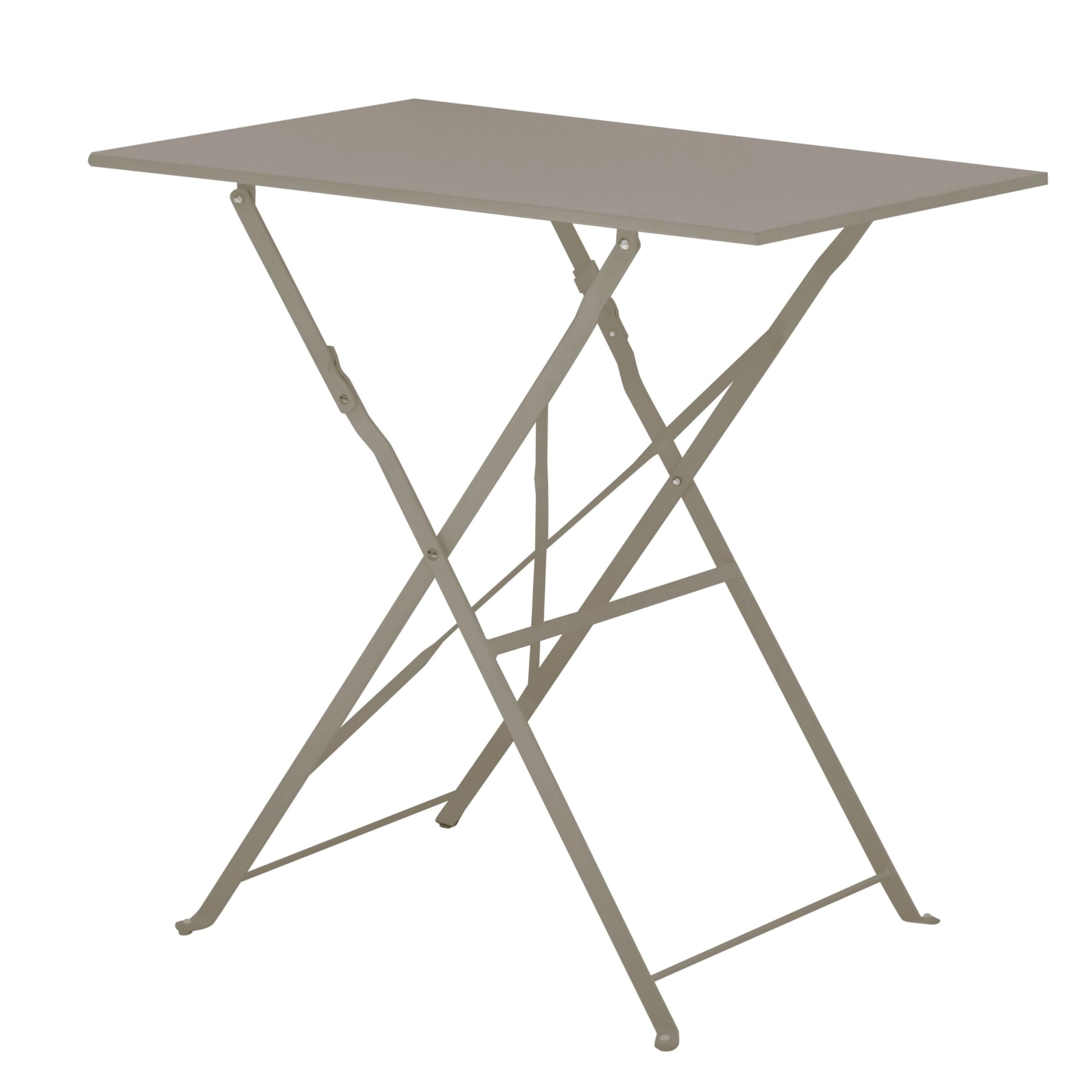 Gruppo Maruccia Table de jardin pliante rectangulaire 50 x 70 cm Taupe