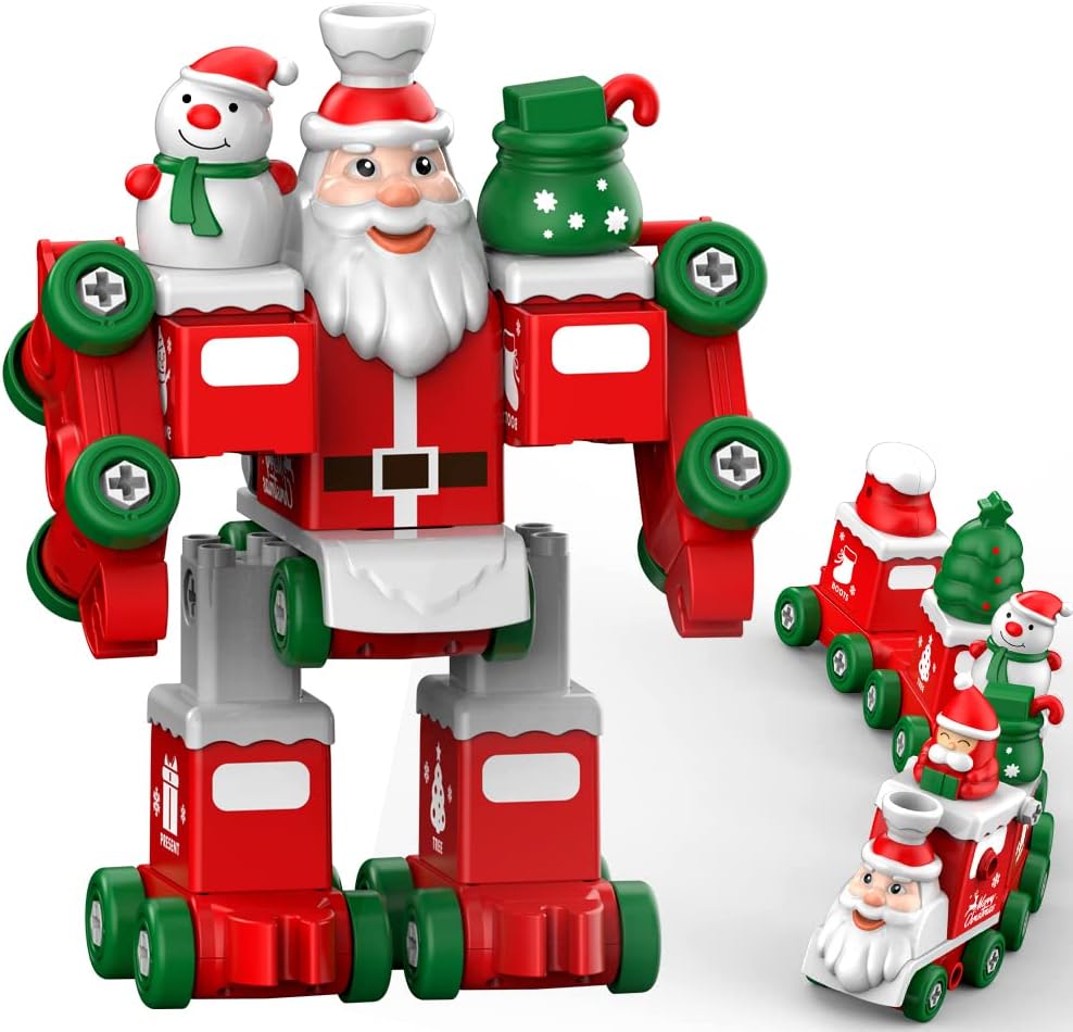 Christmas Kids Toys Train Transform Toy Gift Christmas Robot Toys for