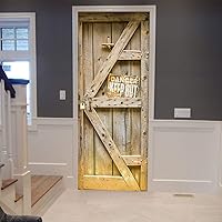 Vista 29 de Adhesivos 3D para puerta, murales para despegar y pegar, puerta de madera, papel tapiz autoadhesivo, extraíble, PVC, impermeable, póster