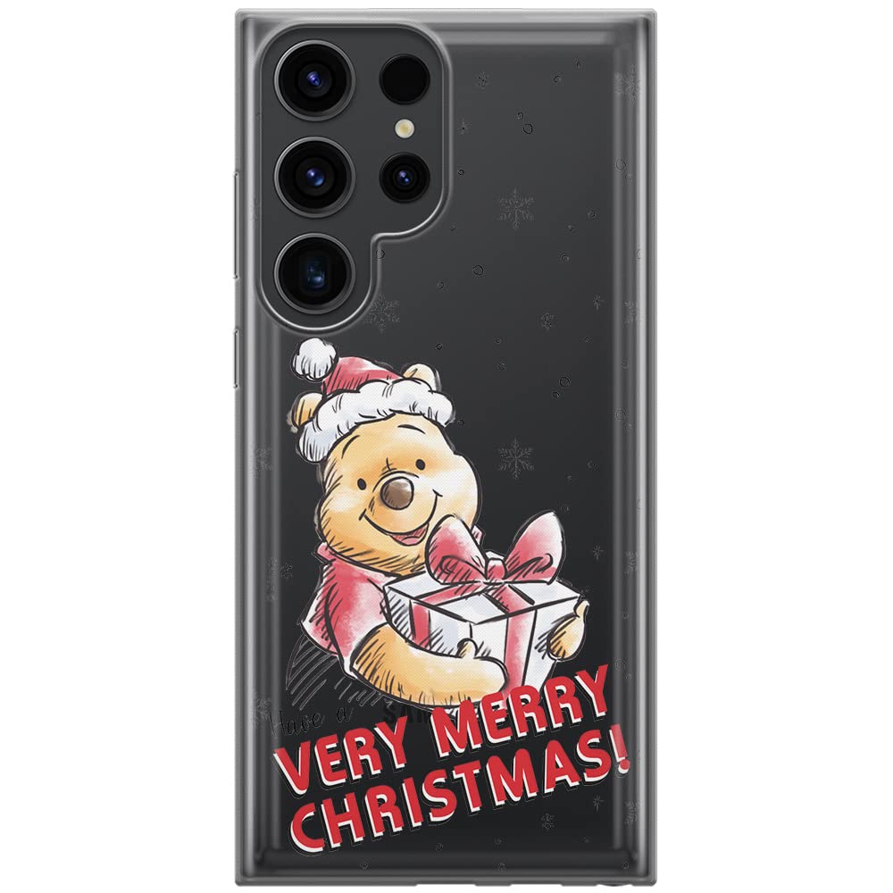 ERT GROUP mobile phone case for Samsung S23 ULTRA original and officially Licensed Disney pattern Winnie the Pooh & Friends 024 adapted to the shape of the mobile phone, partially transparent