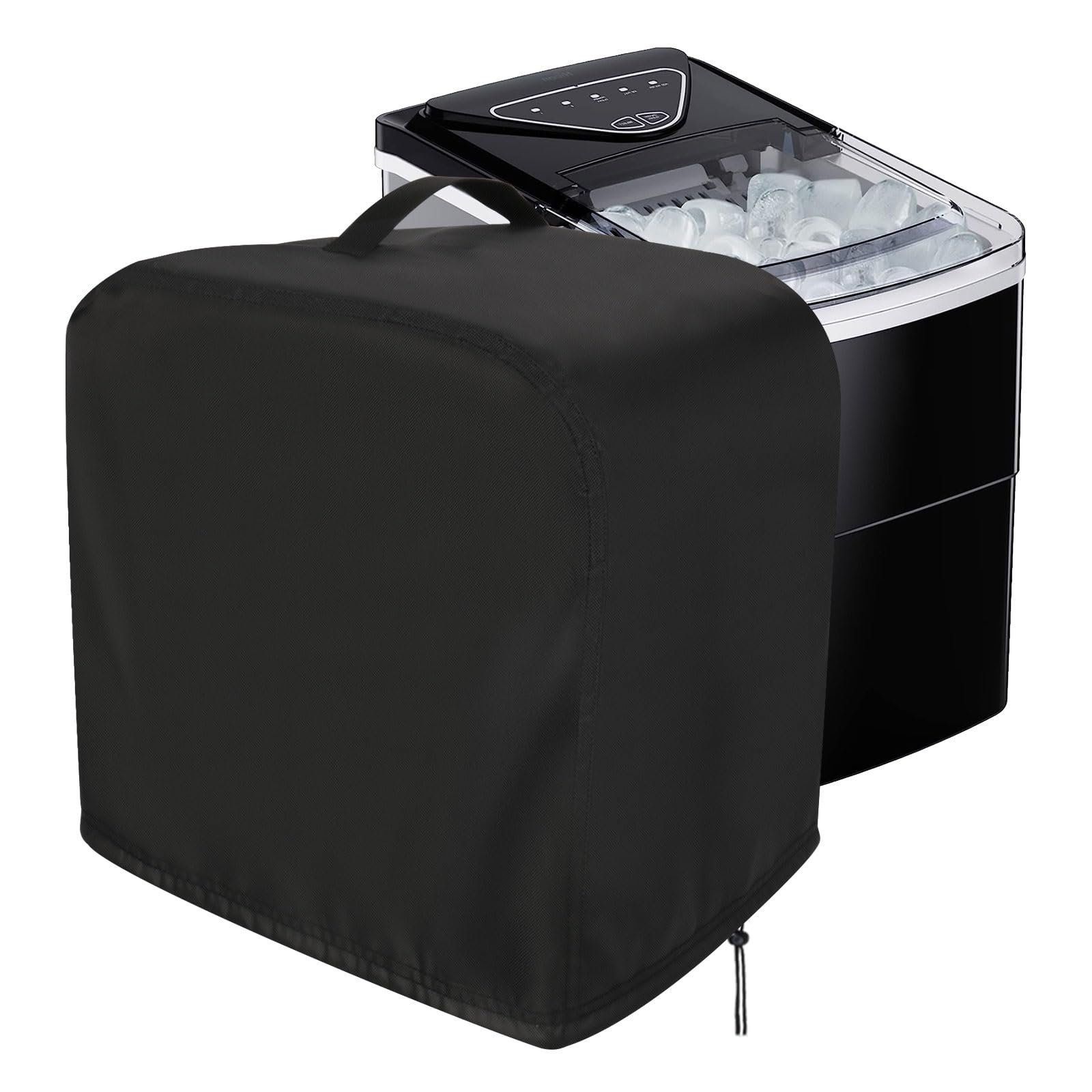 Protect Your Ice Maker with Safipotts Waterproof Cover – Compatible with AGLUCKY & More, Black, 13"L x 8.7"W x 13"H