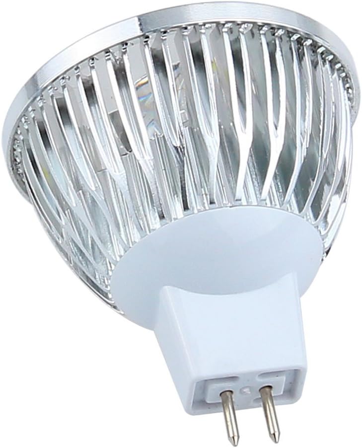 MR16 LED Bulbs MR16 3W LED Cool White Light Bulbs GU5.3 MR16 LED Bulbs 12V 3W LED Spotlight Bulbs for for Landscape Recessed Track Lighting,20W Halogen Equivalent,Cool White 6000K,Pack of 4