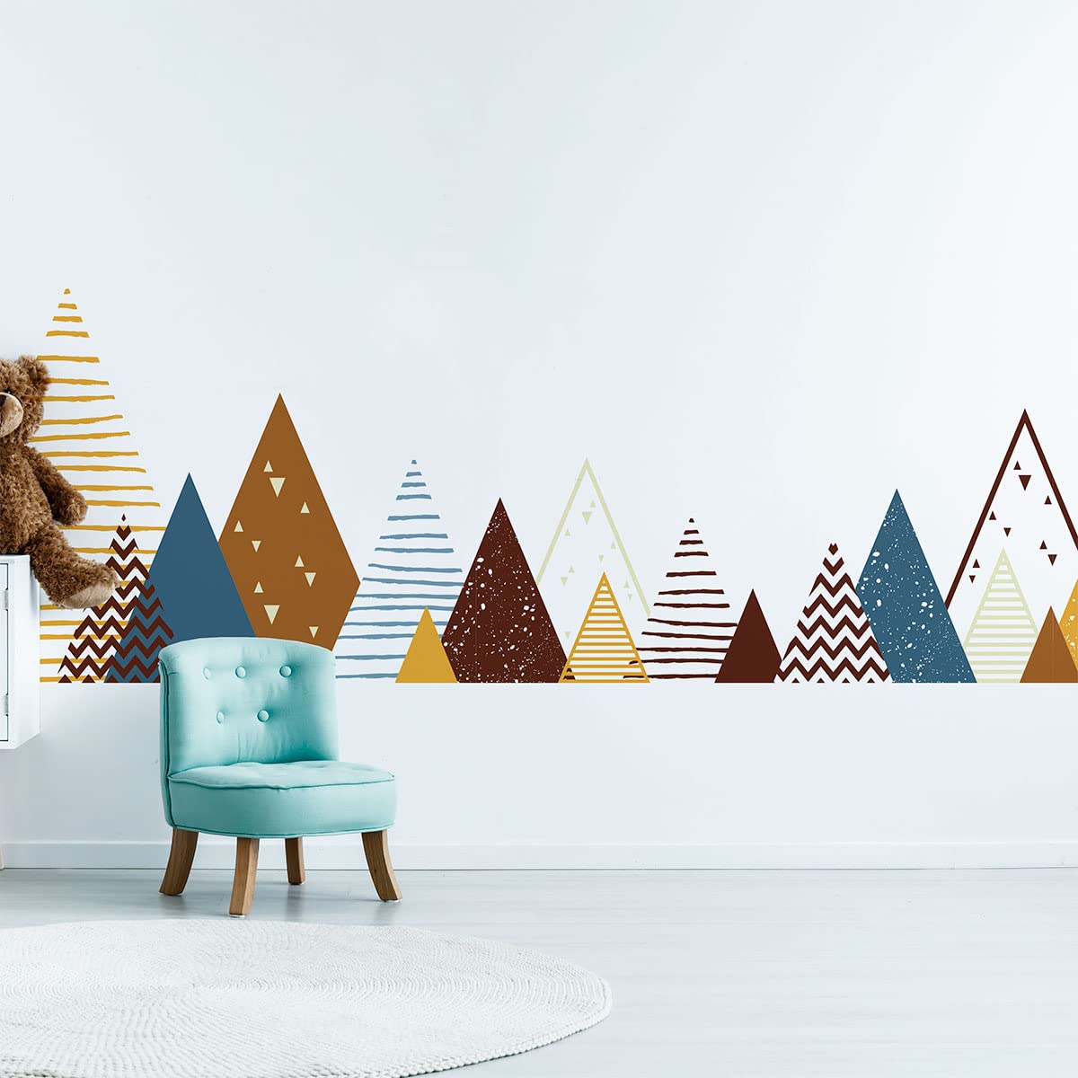 Children's Wall Stickers - Nursery Decoration - Giant Children's Wall Sticker Scandinavian Mountains Ulrika - 40 x 65 cm - Image 4