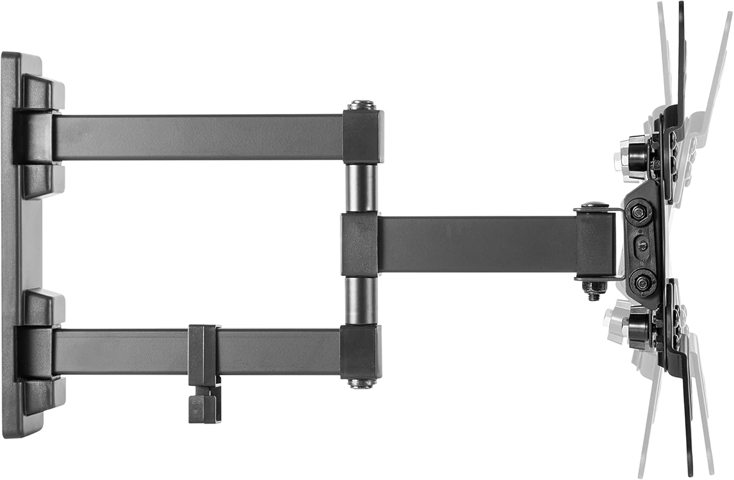 Superior Electronics – Full-Motion Extra-Slim TV Wall Mount for 13"–42" TVs – VESA 75x75, 100x100, 200x100, 200x200 – Black – SUPSTV010