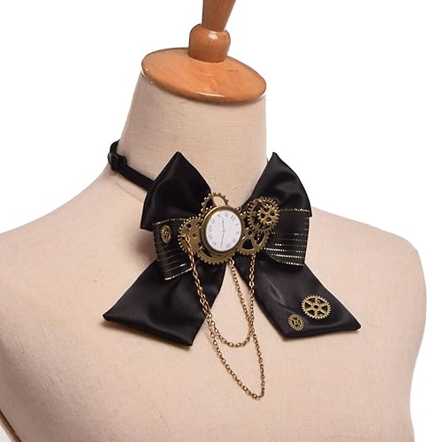 Miniatura 2 de BLESSUME Steampunk - Pajarita gótica para disfraz, accesorio retro vintage