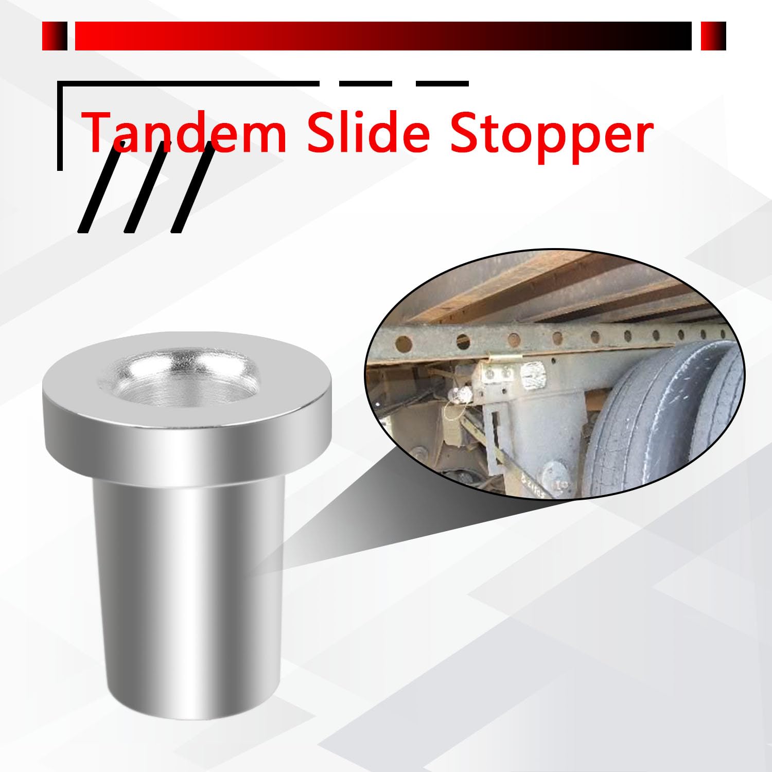 Guide Pin Stopper Lock Snapklik.com : HNeekyr Trailer Tandem Slide Stopper Locking Pin Tandem ...