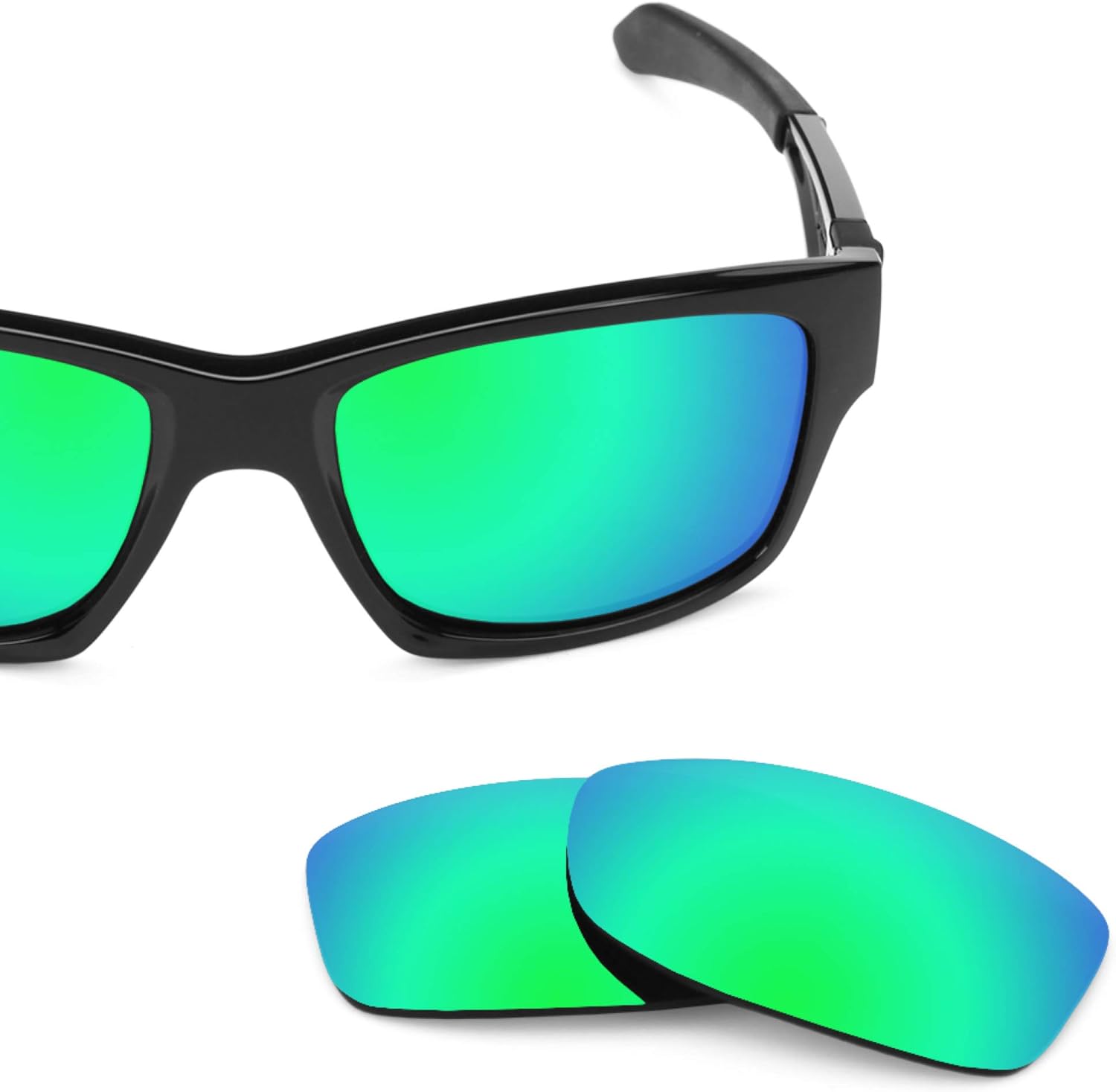 Revant Replacement Lenses for Oakley Jupiter Squared OO9135 Sunglasses - Non-Polarized Mirrored Emerald Green