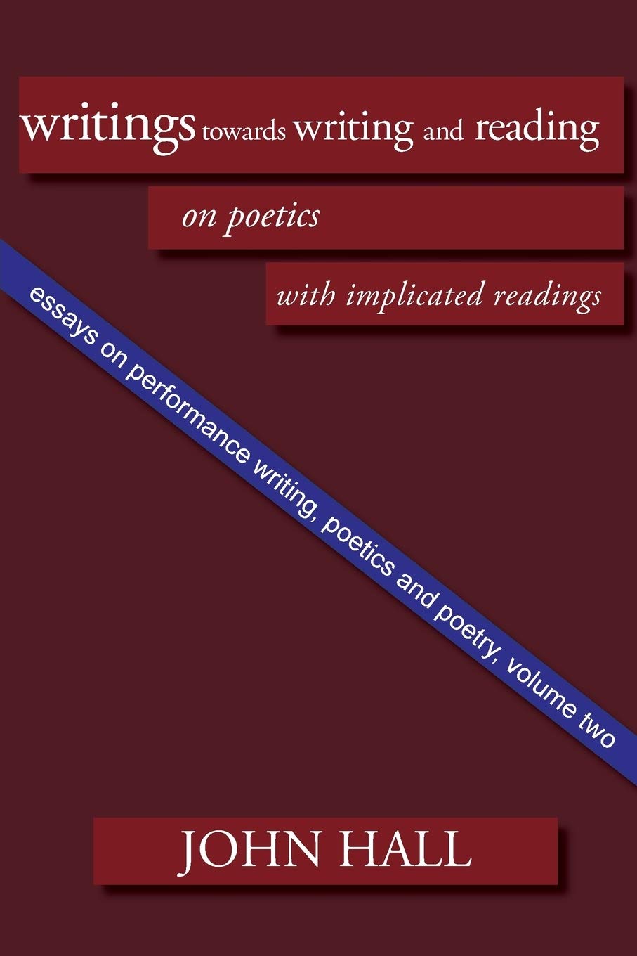 Essays on Performance Writing, Poetics and Poetry: Writings towards Writing and Reading: Vol 2